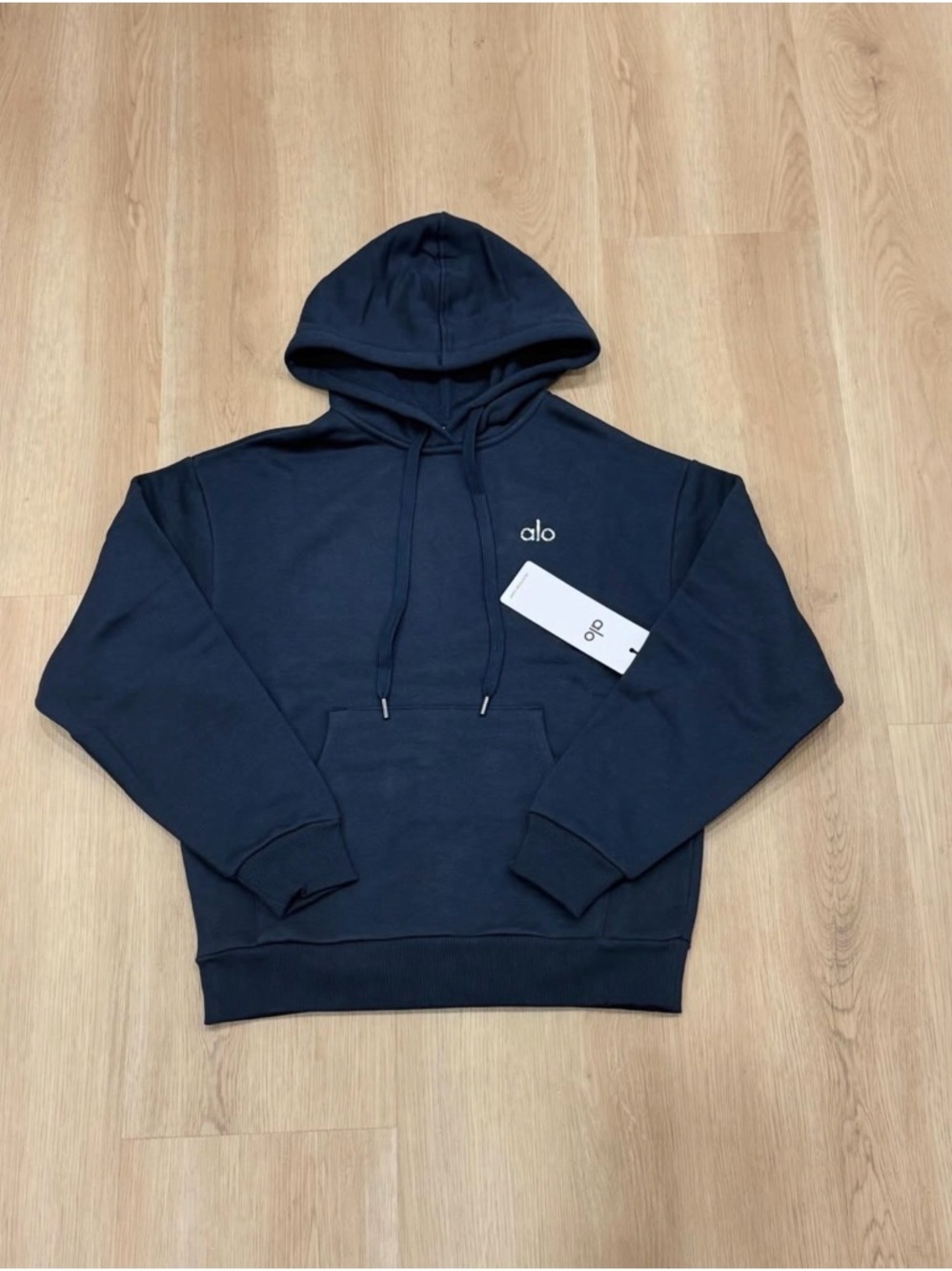 ALO Yoga Men’s Navy Blue Pullover Hoodie